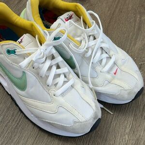 Nike women's White and Yellow Sneakers